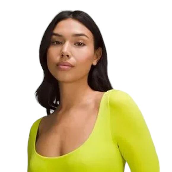 Lululemon | NWT | Size 10 / L | Wundermost Square-Neck Long-Sleeve Bodysuit Top - Picture 4 of 5